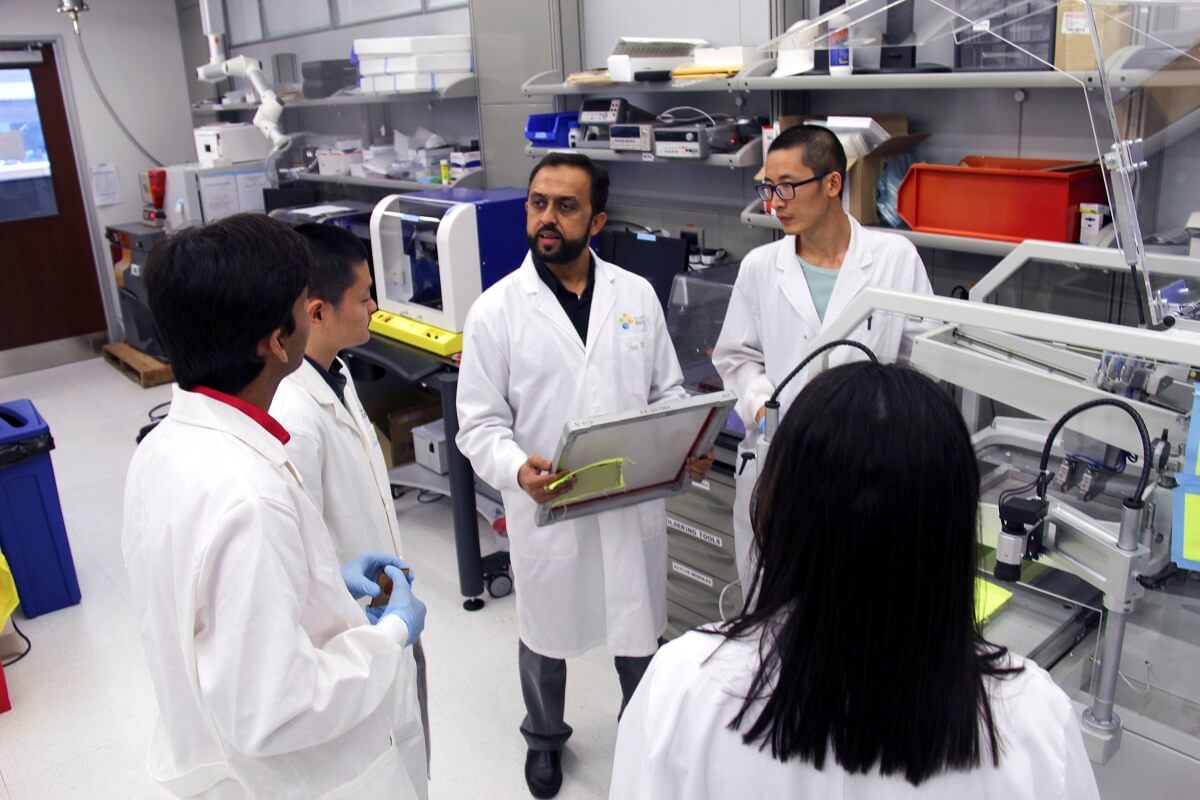 KAUST CEMSE EE IMPACT SI Professor Atif Shamim Works On Campus In His IMPACT Lab