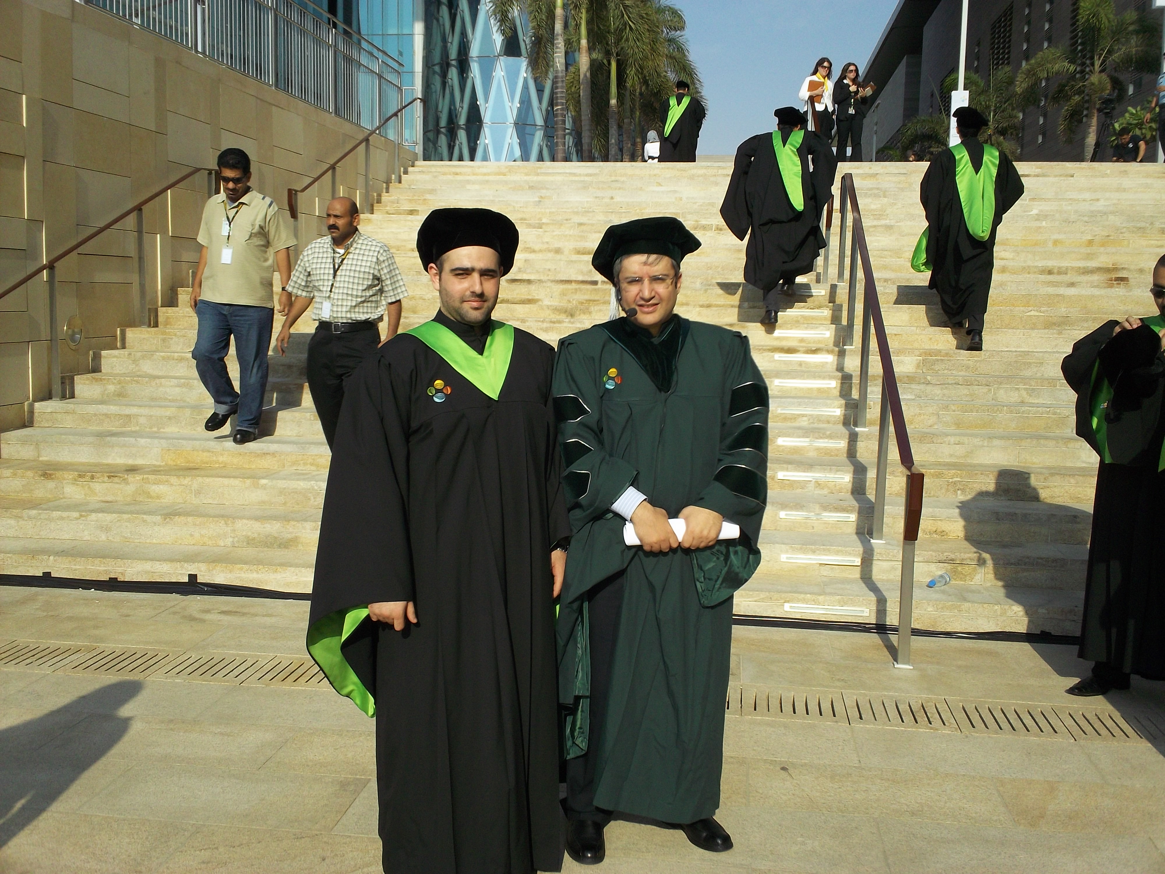  Fakhreddine Gaaloul With Professor Mohamed-Slim Alouini on His Graduation