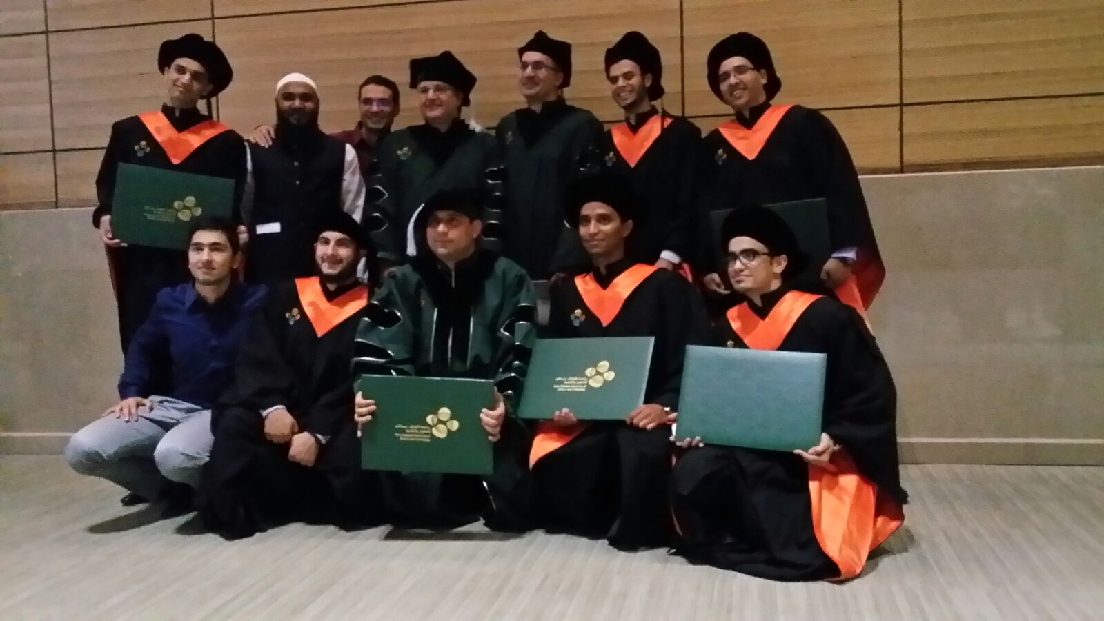  Professor Alouini with graduated Students during Commencement 2015-2
