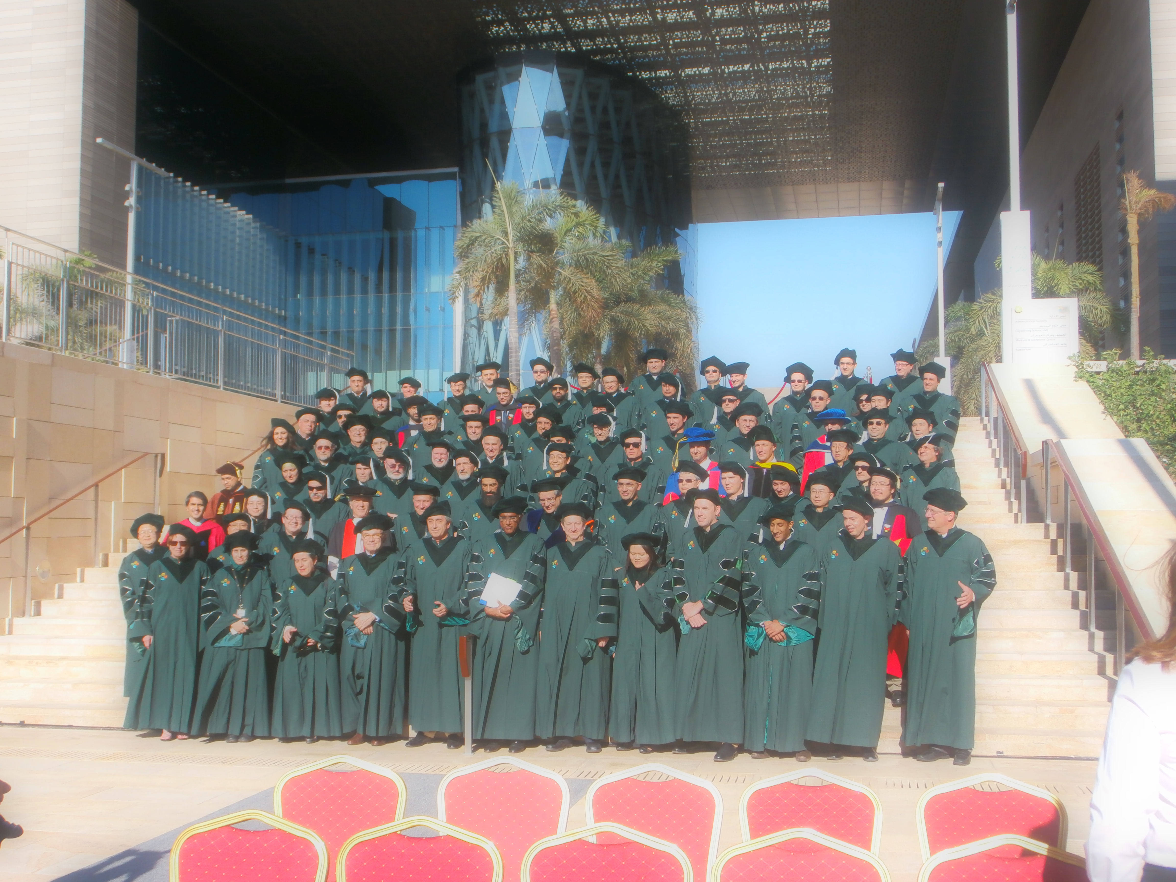 Professor Mohamed-Slim Alouini With Faculty Members at KAUST At Commencement Ceremony Of 2012