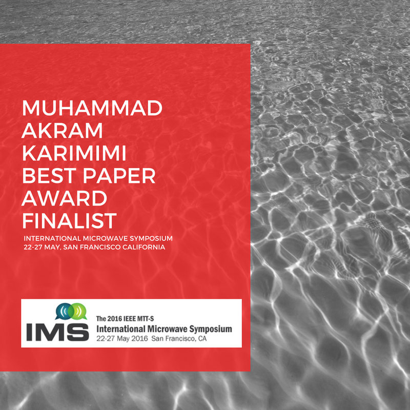 KAUST CEMSE EE Muhammad Akram  Karimi Best Paper Award Finalist