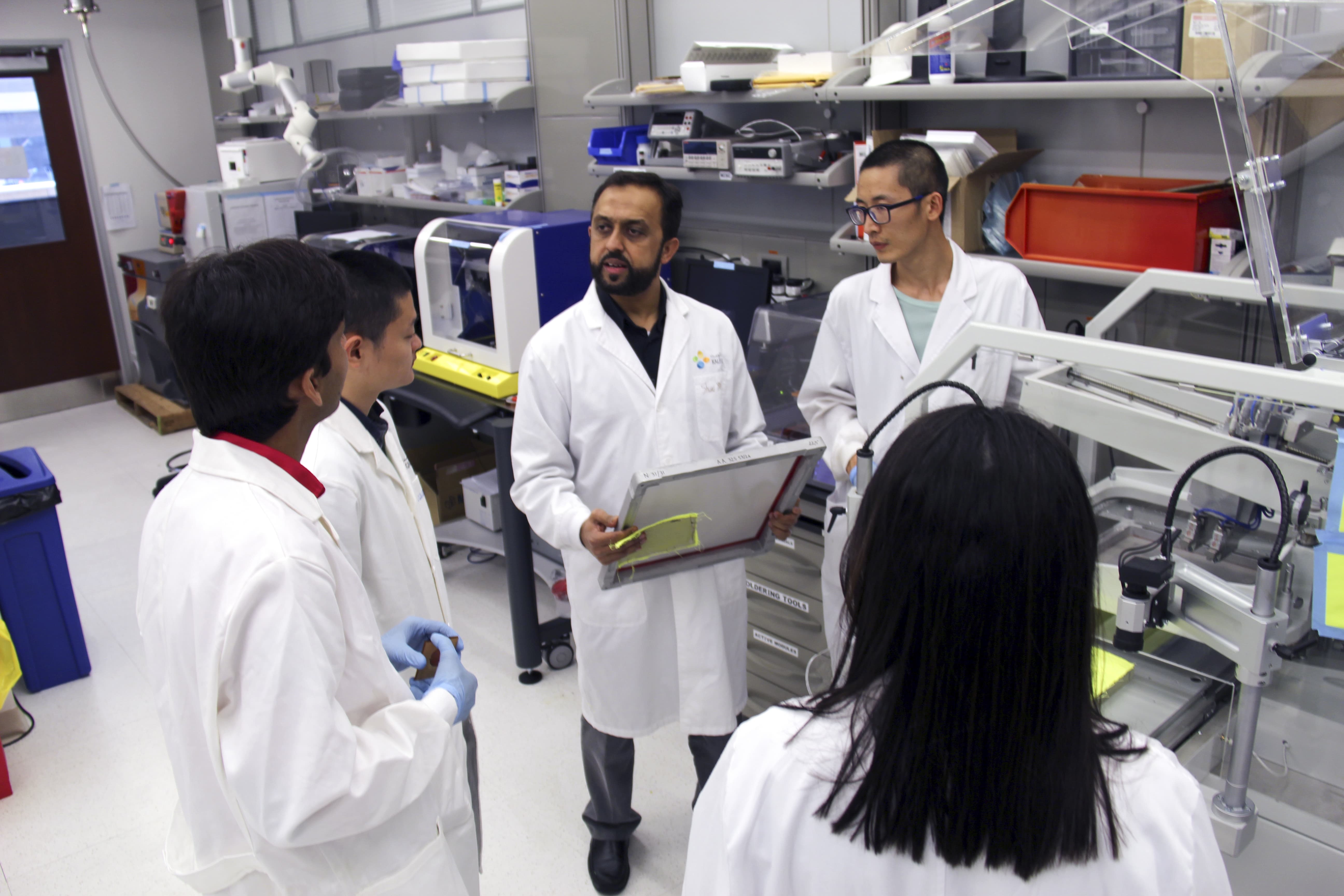 KAUST CEMSE EE IMPACT Prof Atif Shamim With His Research Group At IMPACT Lab