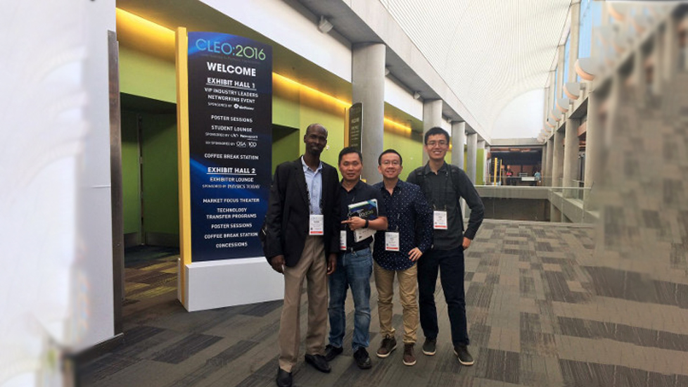 KAUST CEMSE EE PHOTONICS Prof Boon Ooi And Lab Members Attended CLEO 2016