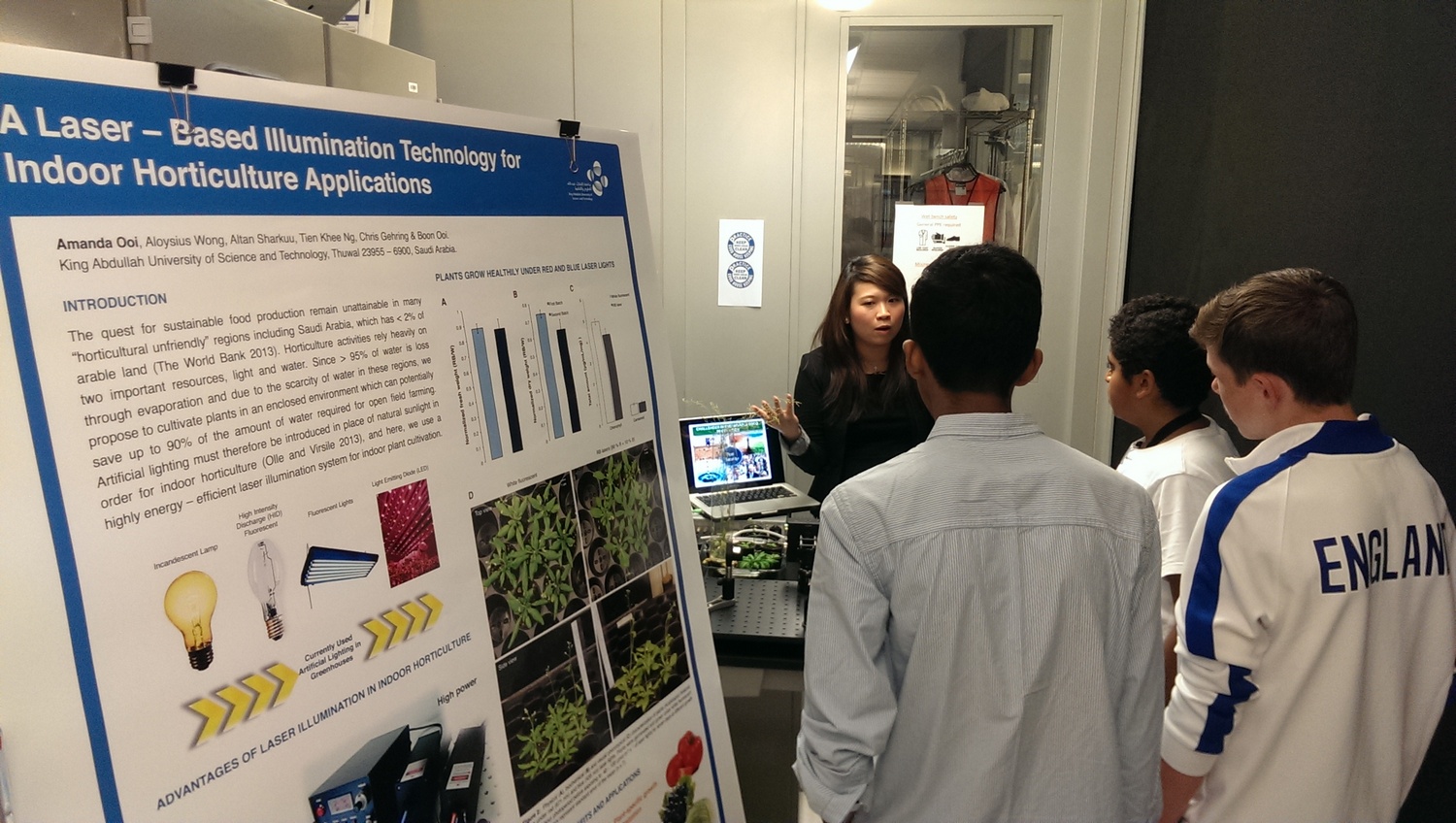 KAUST CEMSE EE Photonics Amanda Ooi Shows How To Grow Plants Using Semiconductor Laser