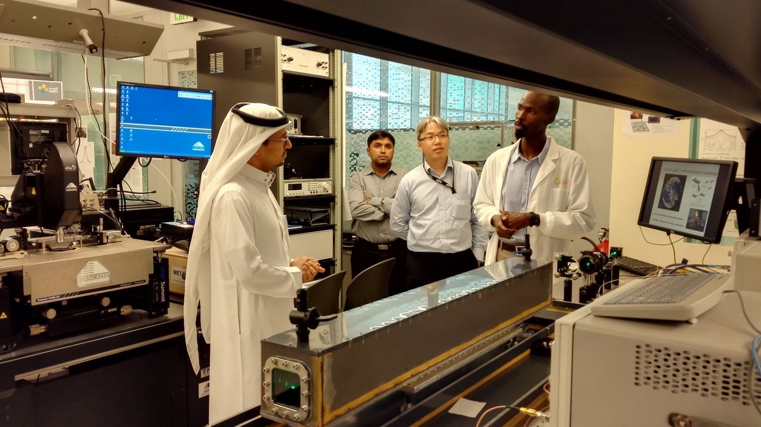 KAUST CEMSE EE Photonics Visit By KACST Manager Of TIC