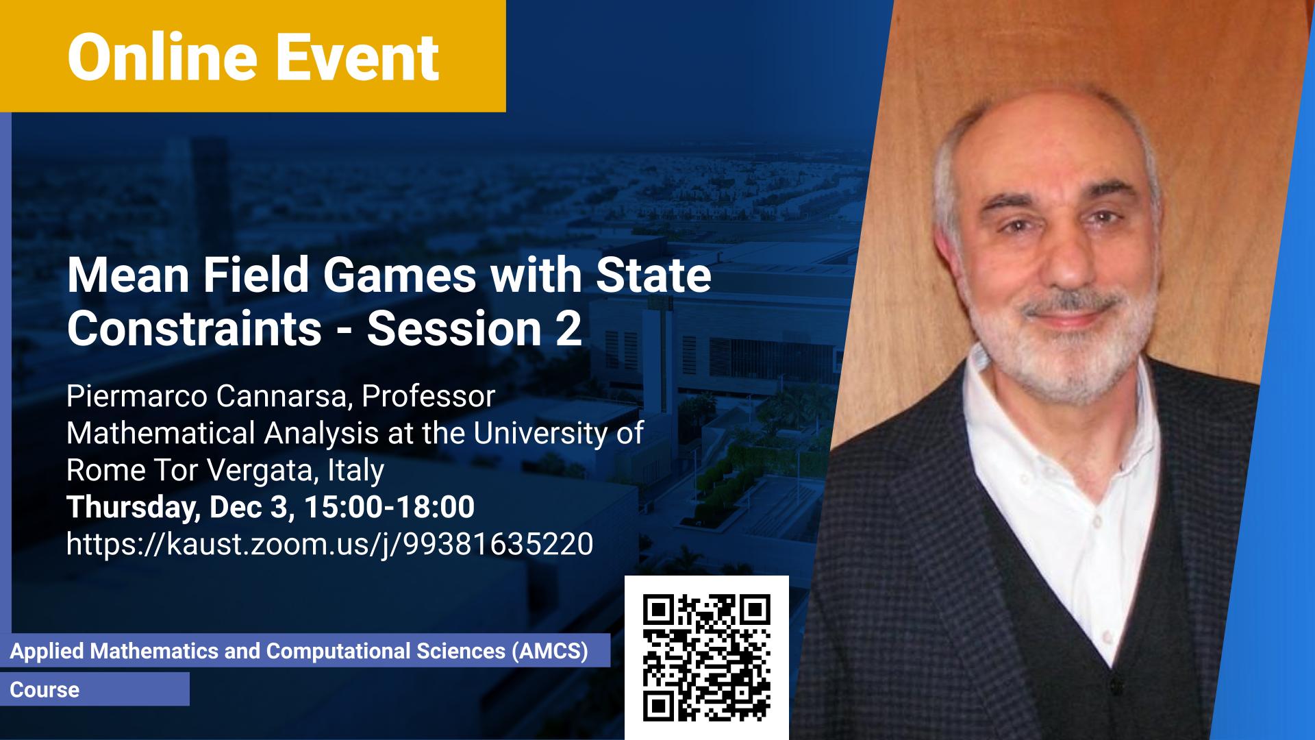 KAUST CEMSE Courses Piermarco Cannarsa Mean Field Games with State Constraints DEC 3 Session 2