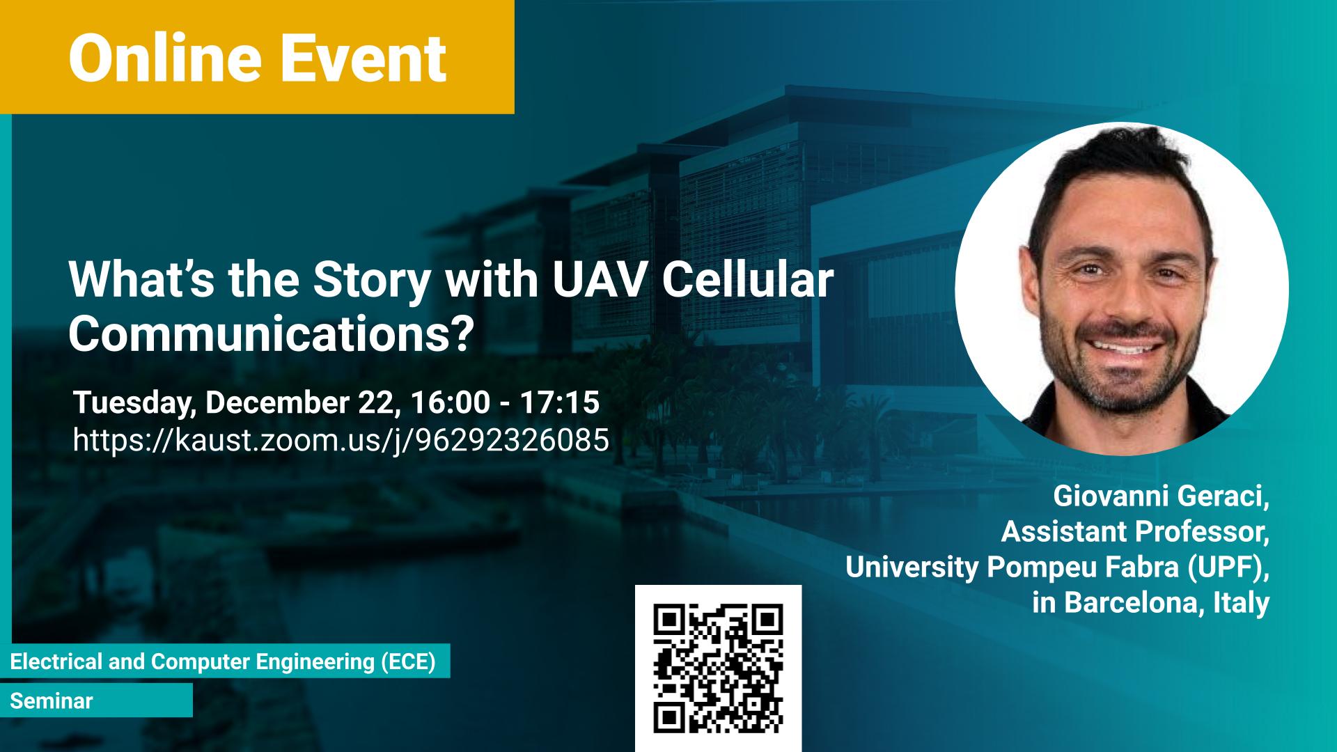 KAUST CEMSE ECE Seminar Giovanni Geracint Story with UAV Cellular Communications