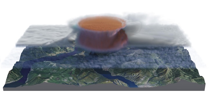 KAUST CEMSE CS CSG VCC Heavy Rain Over The Alps Caused by a Cumulonimbus Cloud