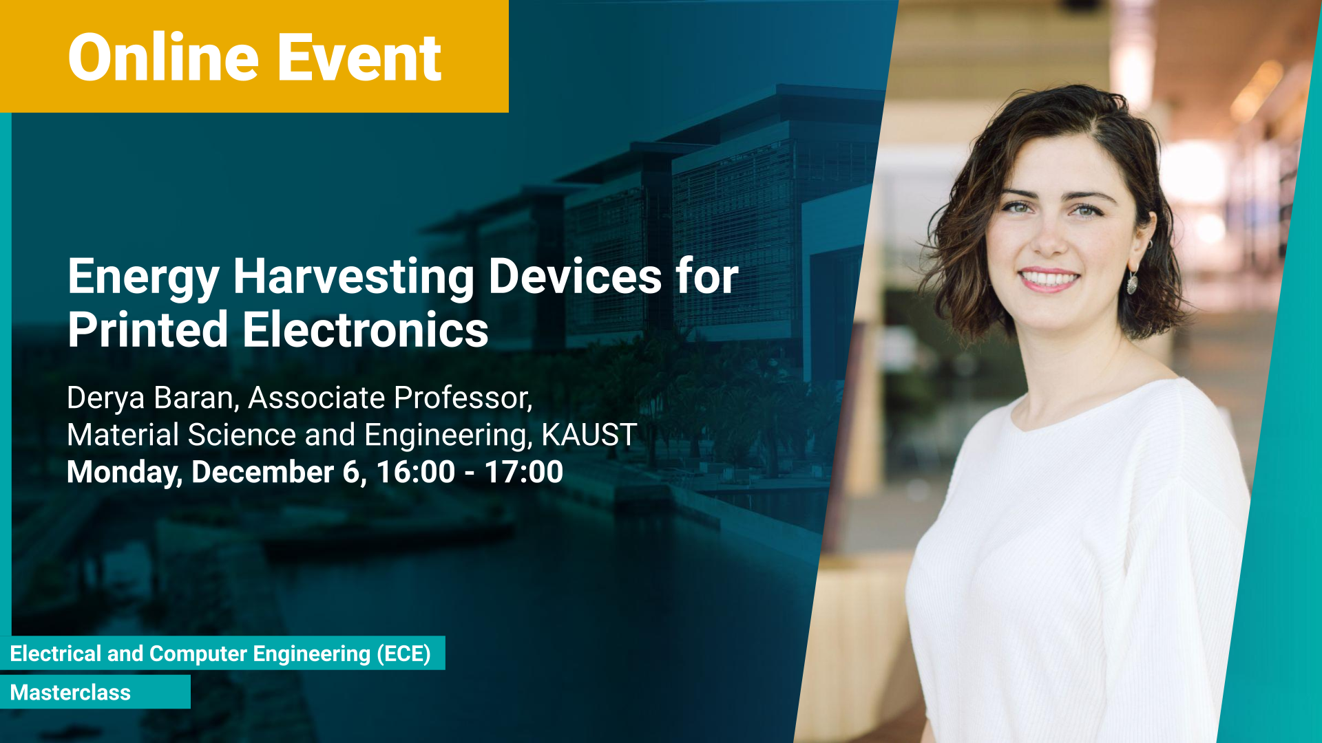 KAUST-CEMSE-ECE-Masterclass-Derya-Baran-Energy-Harvesting-Devices