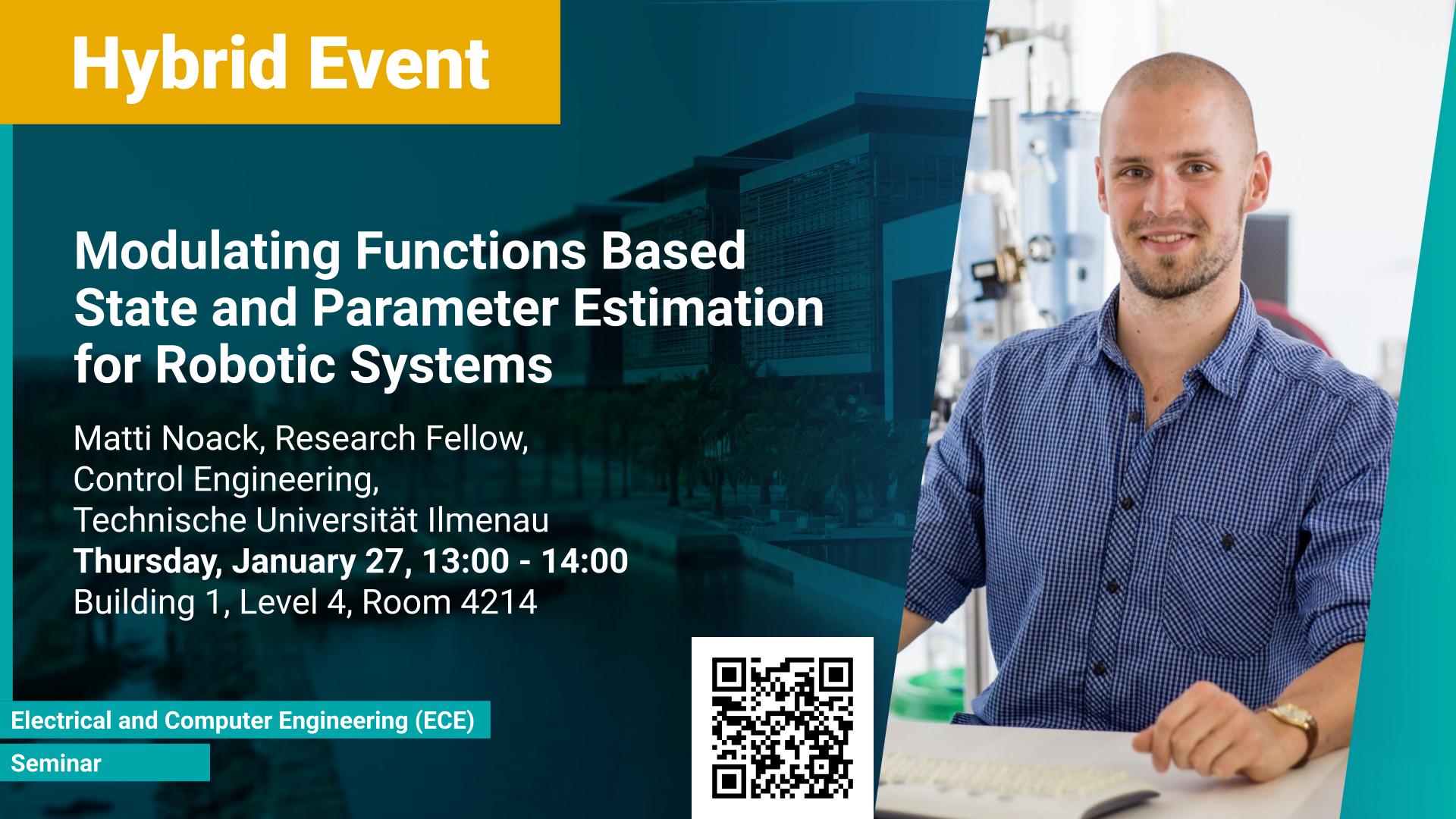 KAUST CEMSE ECE Seminar Modulating Functions Based State and Parameter Estimation for Robotic Systems
