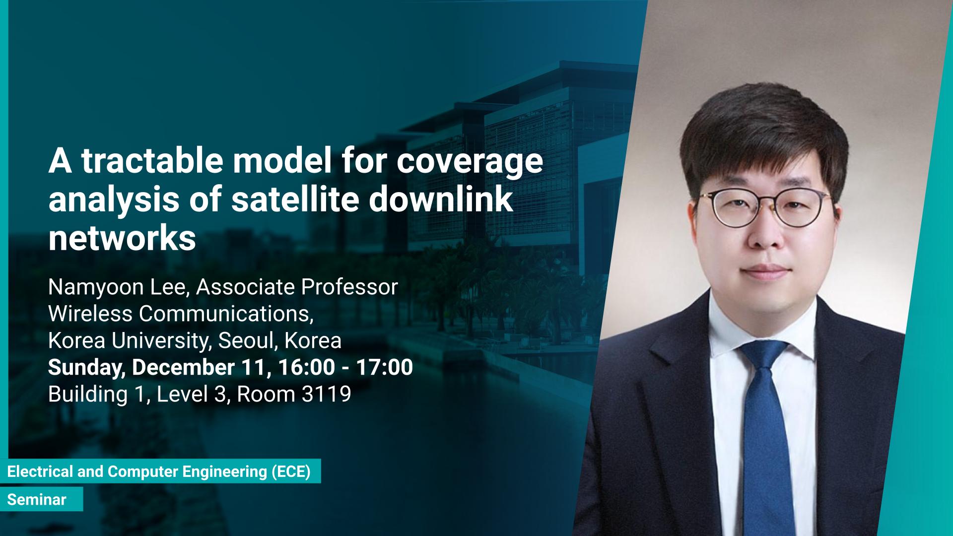 KAUST CEMSE ECE Seminar Namyoon Lee A Tractable Model For Coverage Analysis