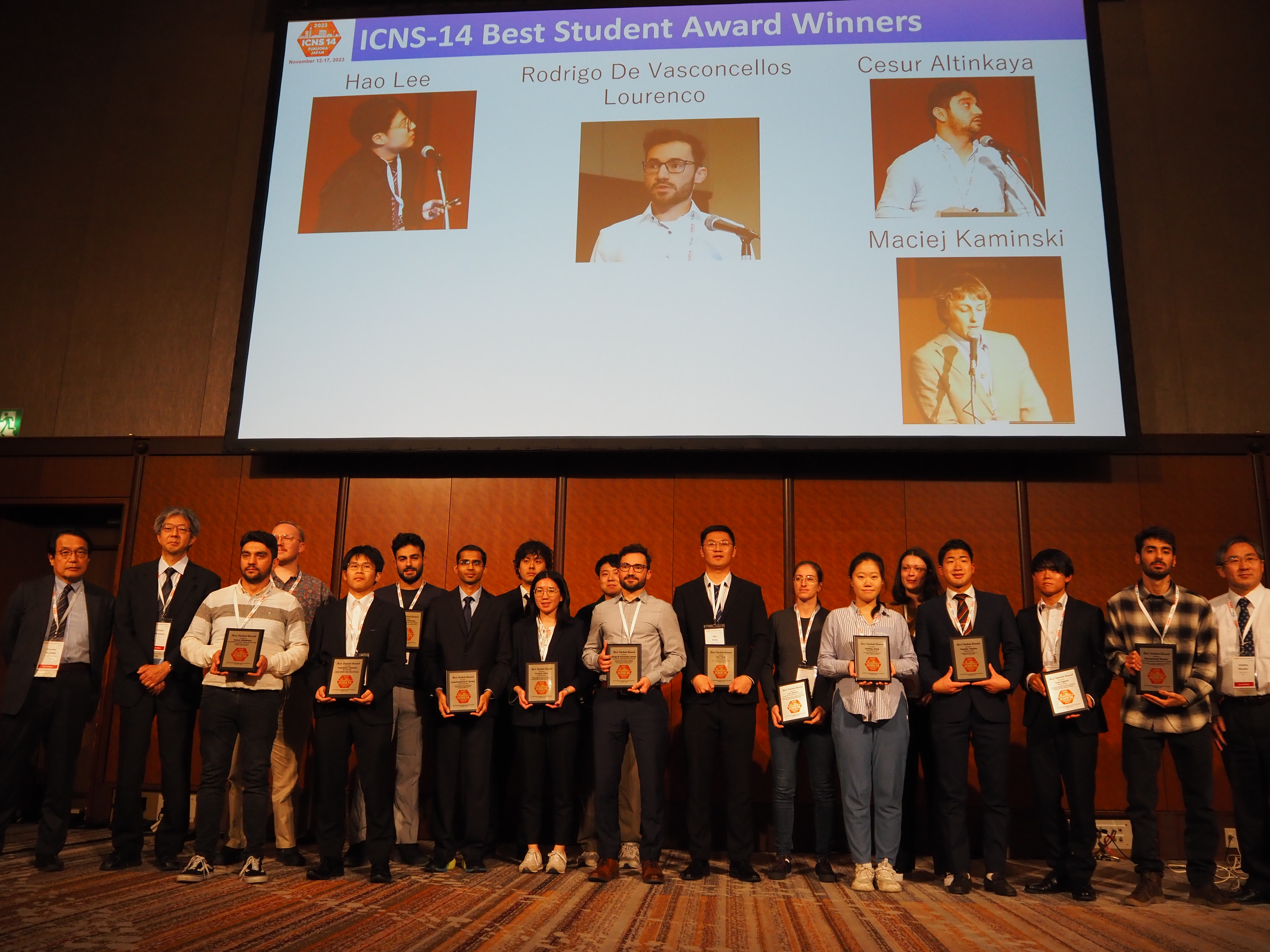 Cesur_ICNS14_Best Student Award.JPG