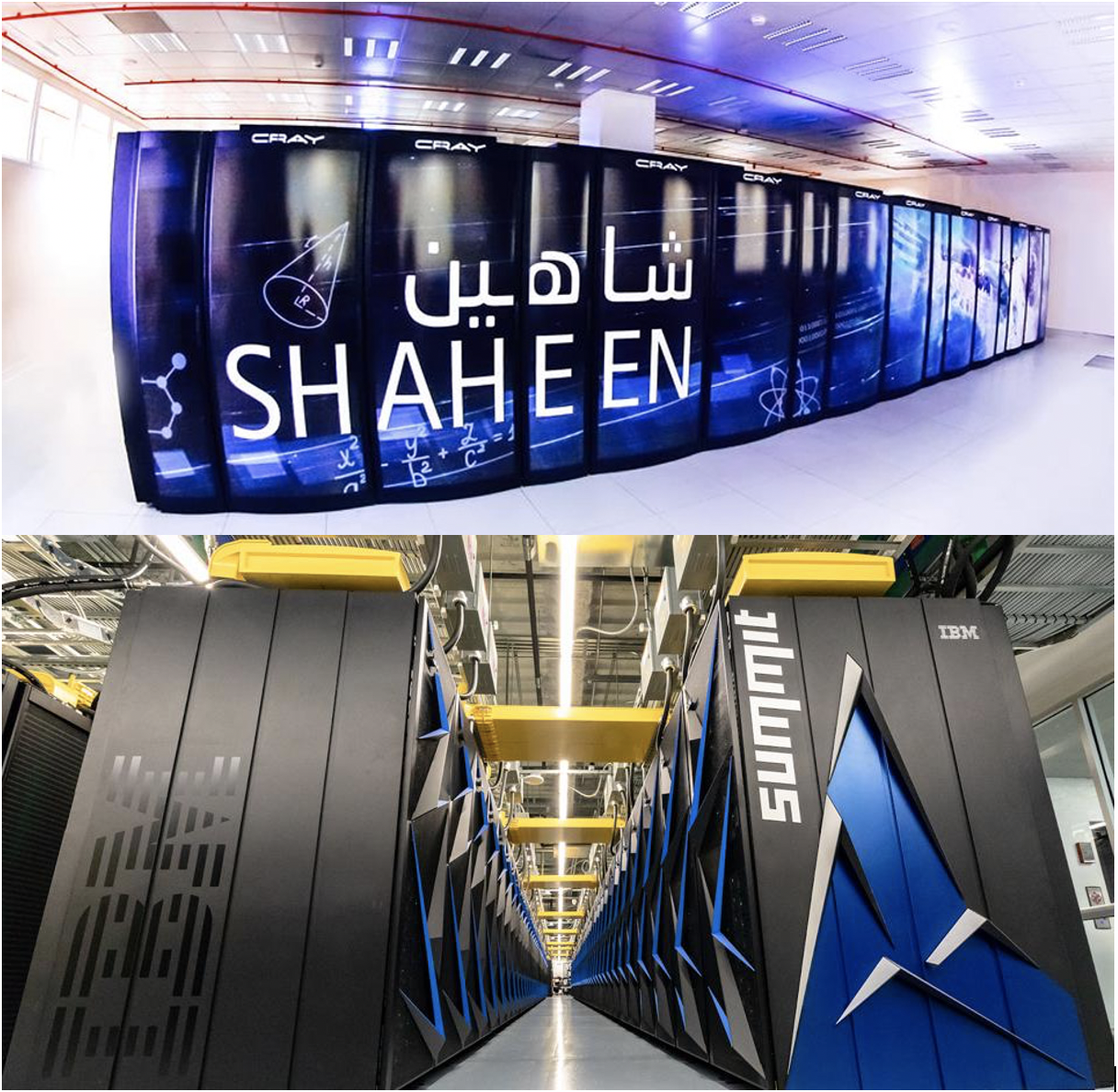 Shaheen and Summit Supercomputers