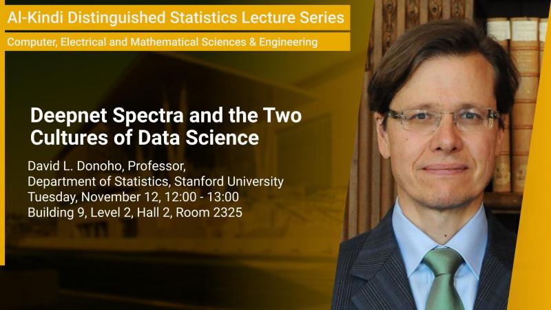 KAUST CEMSE STAT David Donoho Deepnet Spectra and the Two Cultures of Data Science