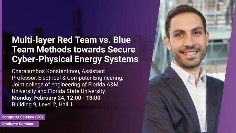 KAUST CEMSE Computer ScienceGraduate Seminar Charalambos Konstantinou Multi layer Red Team vs. Blue Team Methods towards Secure Cyber Physical Energy Systems