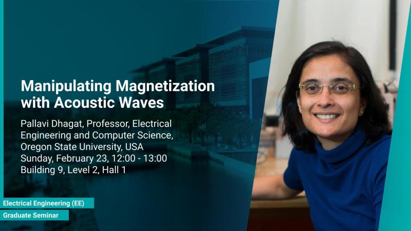 KAUST CEMSE EE Graduate Seminar Prof Pallavi Dhagat Manipulating Magnetization with Acoustic Waves