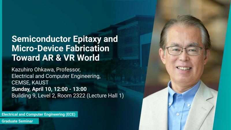 KAUST CEMSE ECE Graduate Seminar Kazuhiro Ohkawa Semiconductor Epitaxy and Micro Device Fabrication Toward AR & VR World