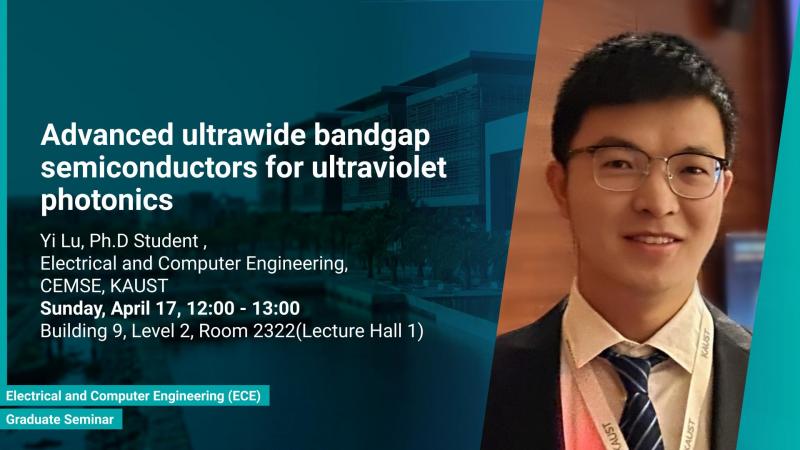 KAUST CEMSE ECE Graduate Seminar Yi Lu Advanced ultrawide bandgap semiconductors for ultraviolet photonics
