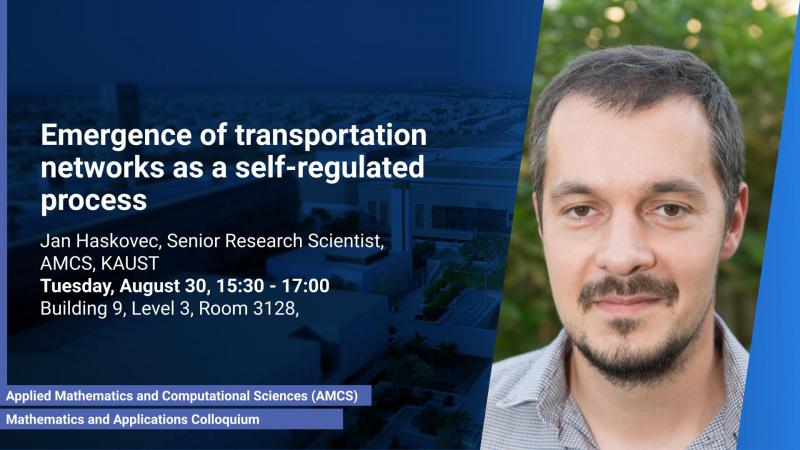 KAUST CEMSE AMCS Mathematics and Applications Colloquium Jan Haskovec Emergence of transportation networks as self-regulated process