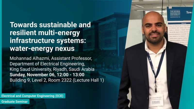KAUST CEMSE ECE Graduate Seminar Mohannad Alhazmi Towards sustainable and resilient multi energy infrastructure systems