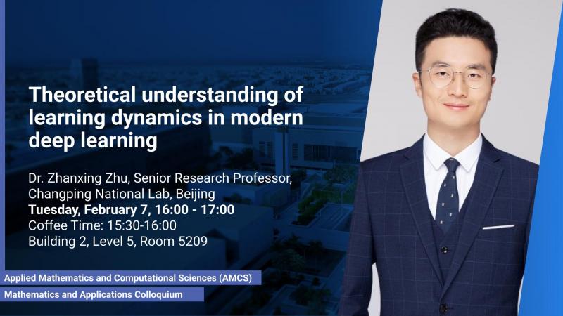KAUST CEMSE AMCS Mathematics Seminar Zhanxing Zhu Theoretical Understanding Learning dynamics Modern Deep learning