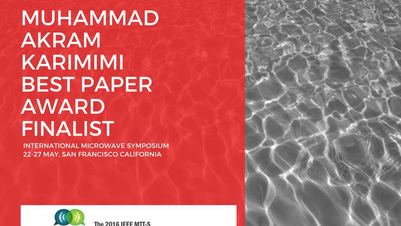 KAUST CEMSE EE Muhammad Akram  Karimi Best Paper Award Finalist