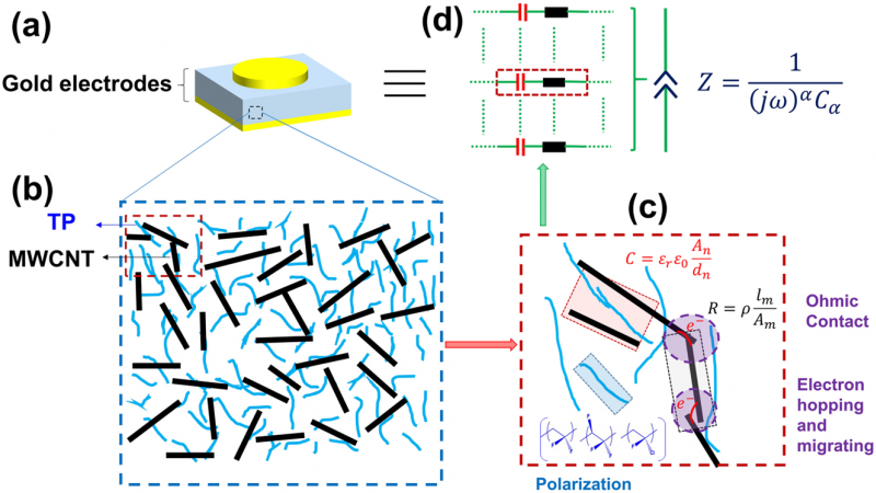 Towards fractional-order capacitors with broad tunable constant phase angles: Multi-walled carbon nanotube-polymer composite as a case study