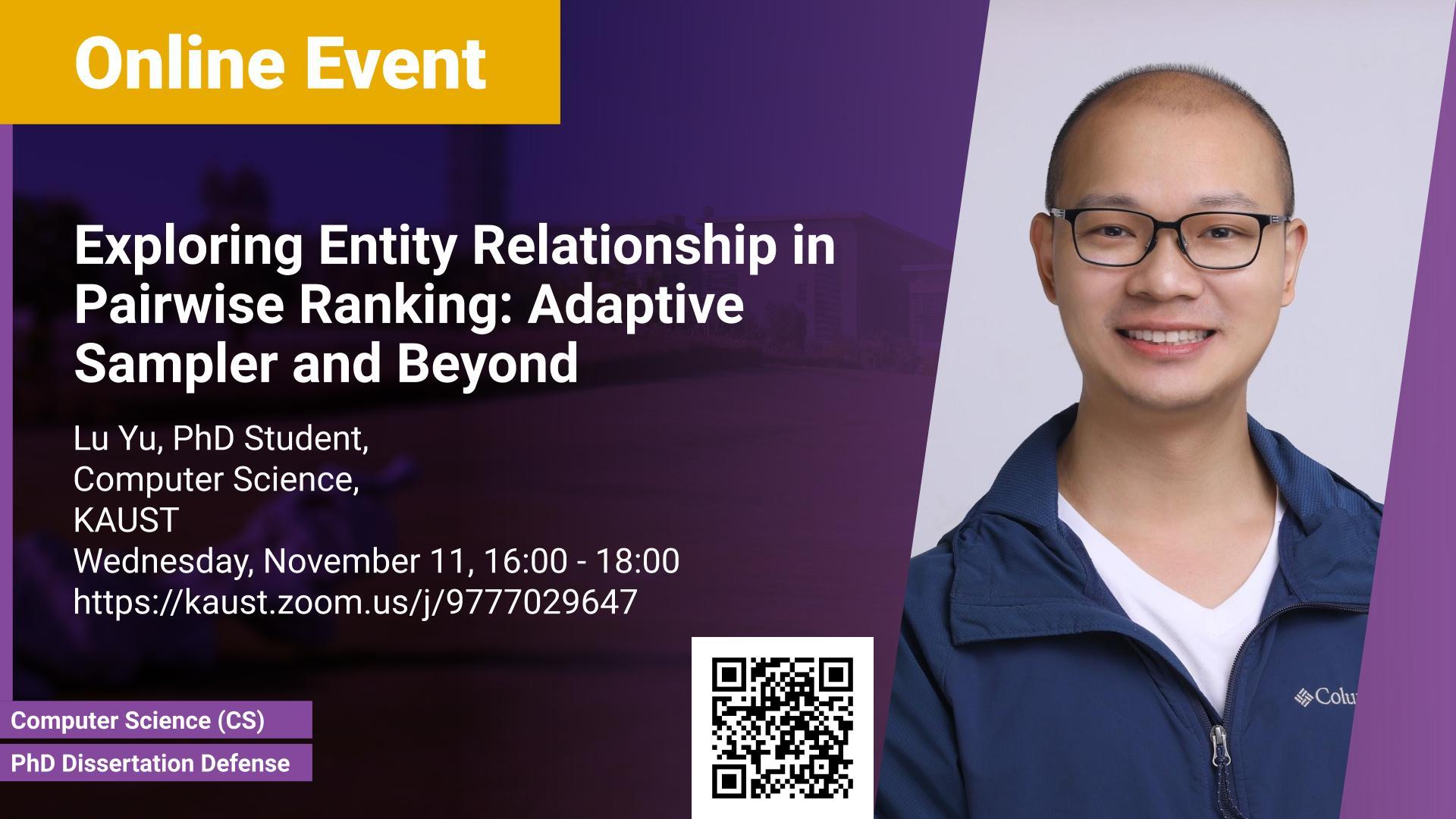 KAUST CEMSE CS PhD Dissertation Defense Lu Yu Exploring Entity Relationship in Pairwise Ranking