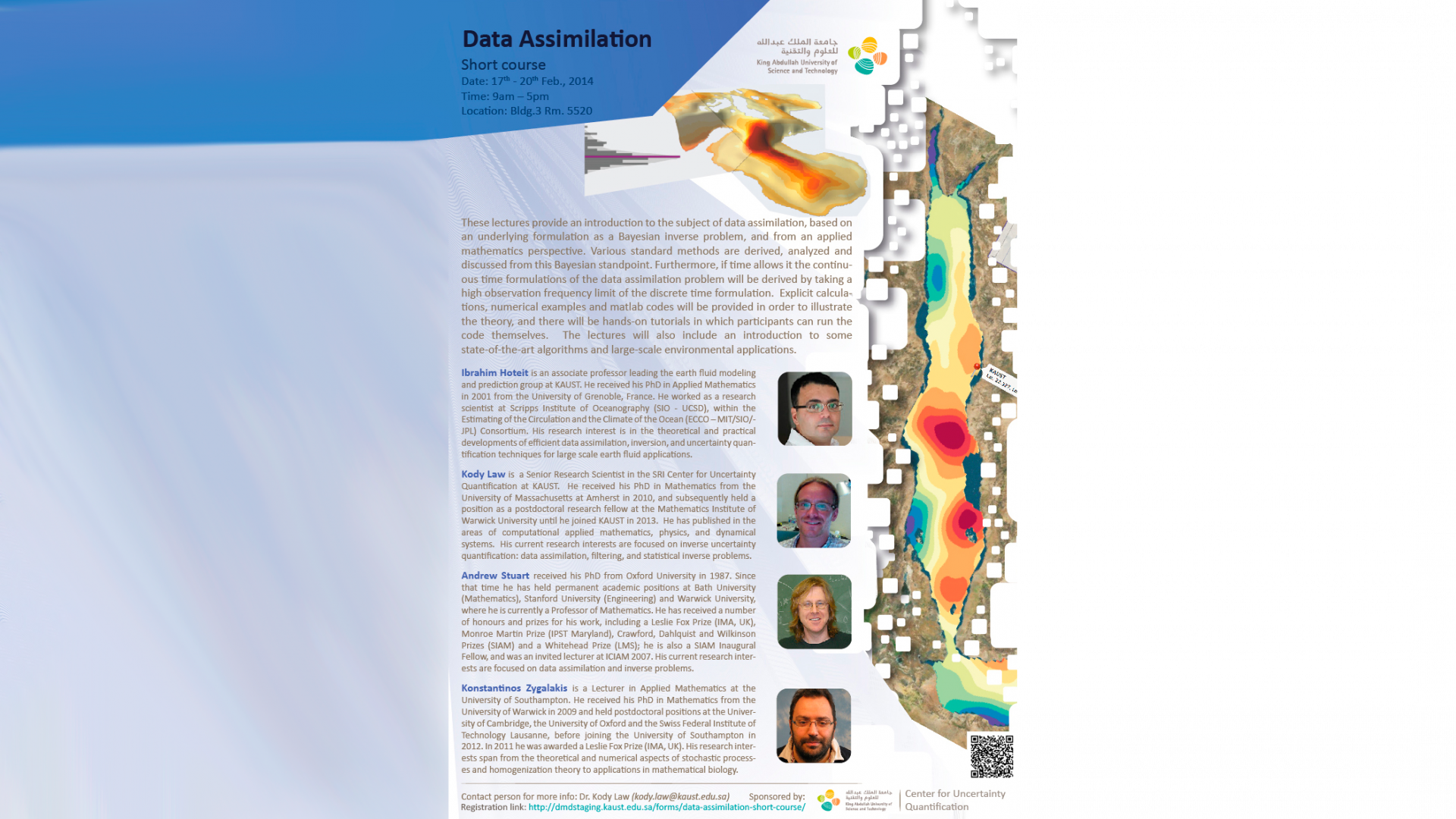KAUST CEMSE AMCS STOCHNUM Data Assimilation Short Course Poster