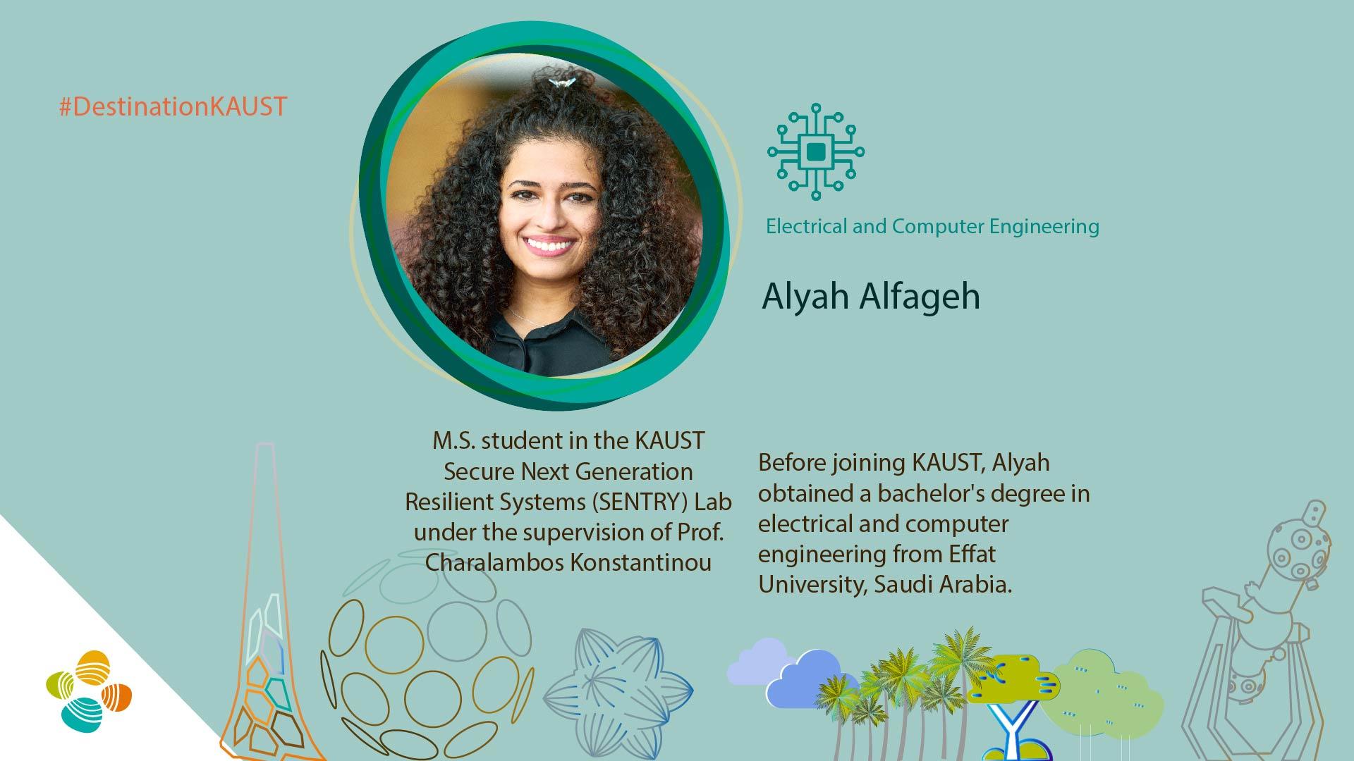 KAUST CEMSE ECE Alyah Alfageh Student Profile