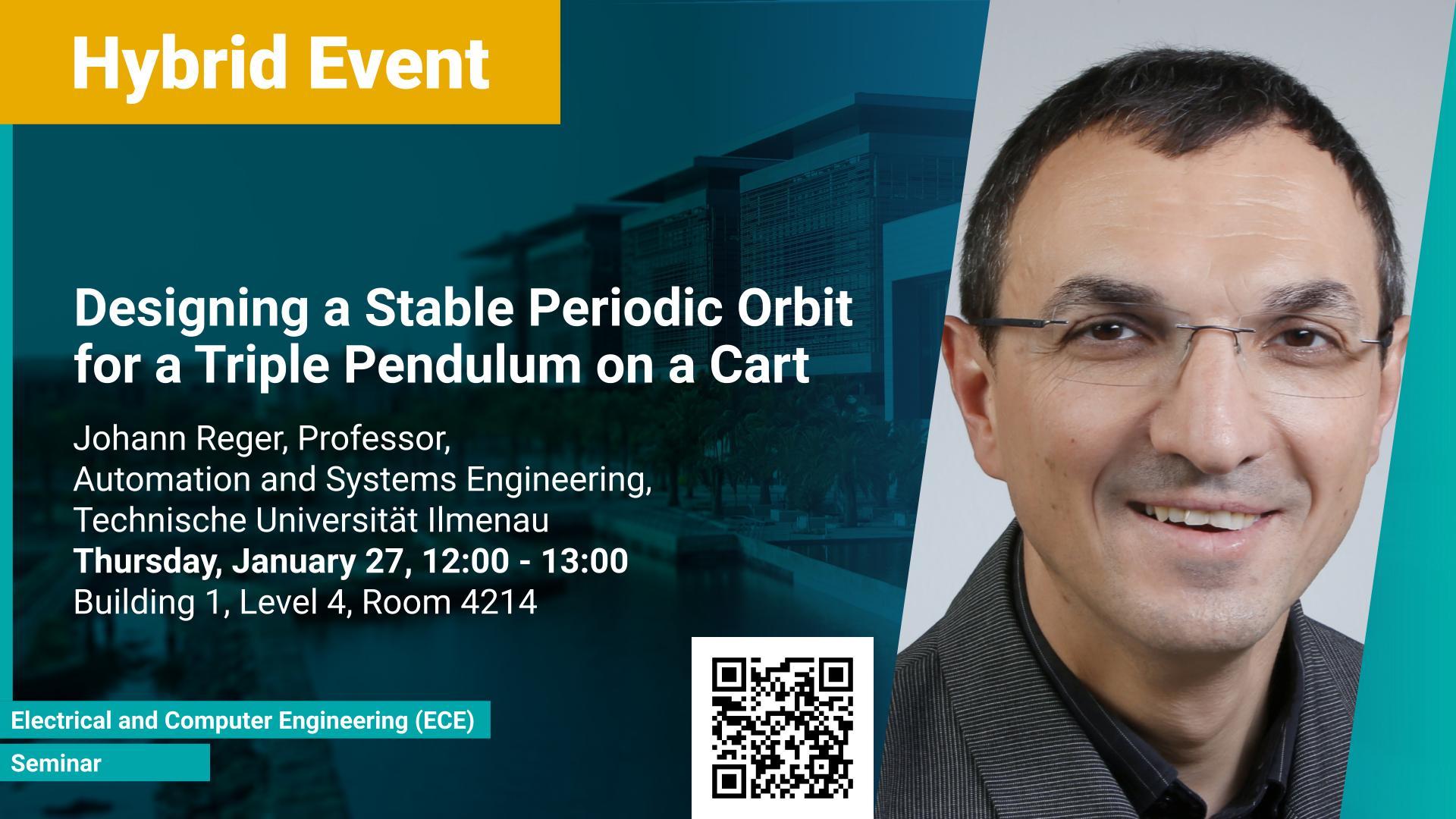 KAUST CEMSE ECE Seminar Designing a Stable Periodic Orbit for a Triple Pendulum on a Cart