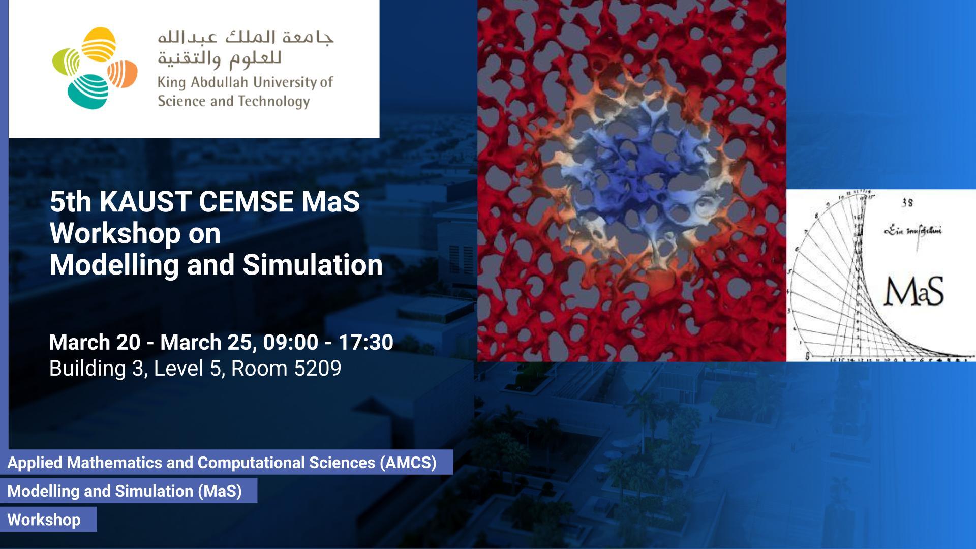 KAUST-CEMSE-AMCS-MAS-workshop-on-Modelling-and-Simulation